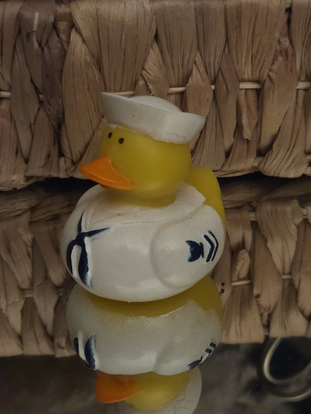 Sailor Rubber Duck White Navy Uniform Novelty Bath Toy 2.5